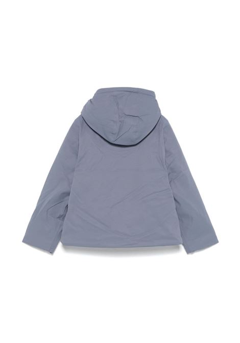Piumino Marmotta con logo K-WAY KIDS | K1128FWATB GREY BLUE AVIO/GREY